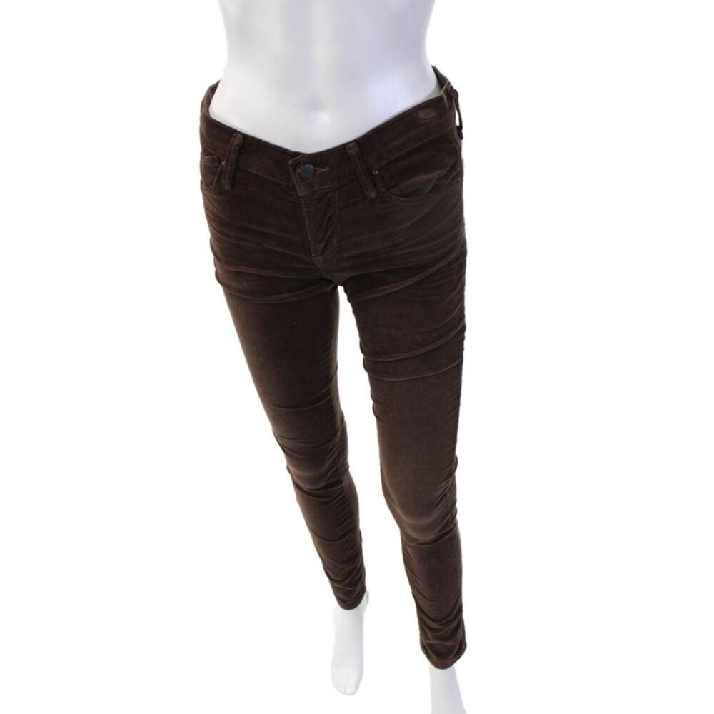 Citizens of Humanity Women Jeggings Brown Cotton Lycra Button Size 26